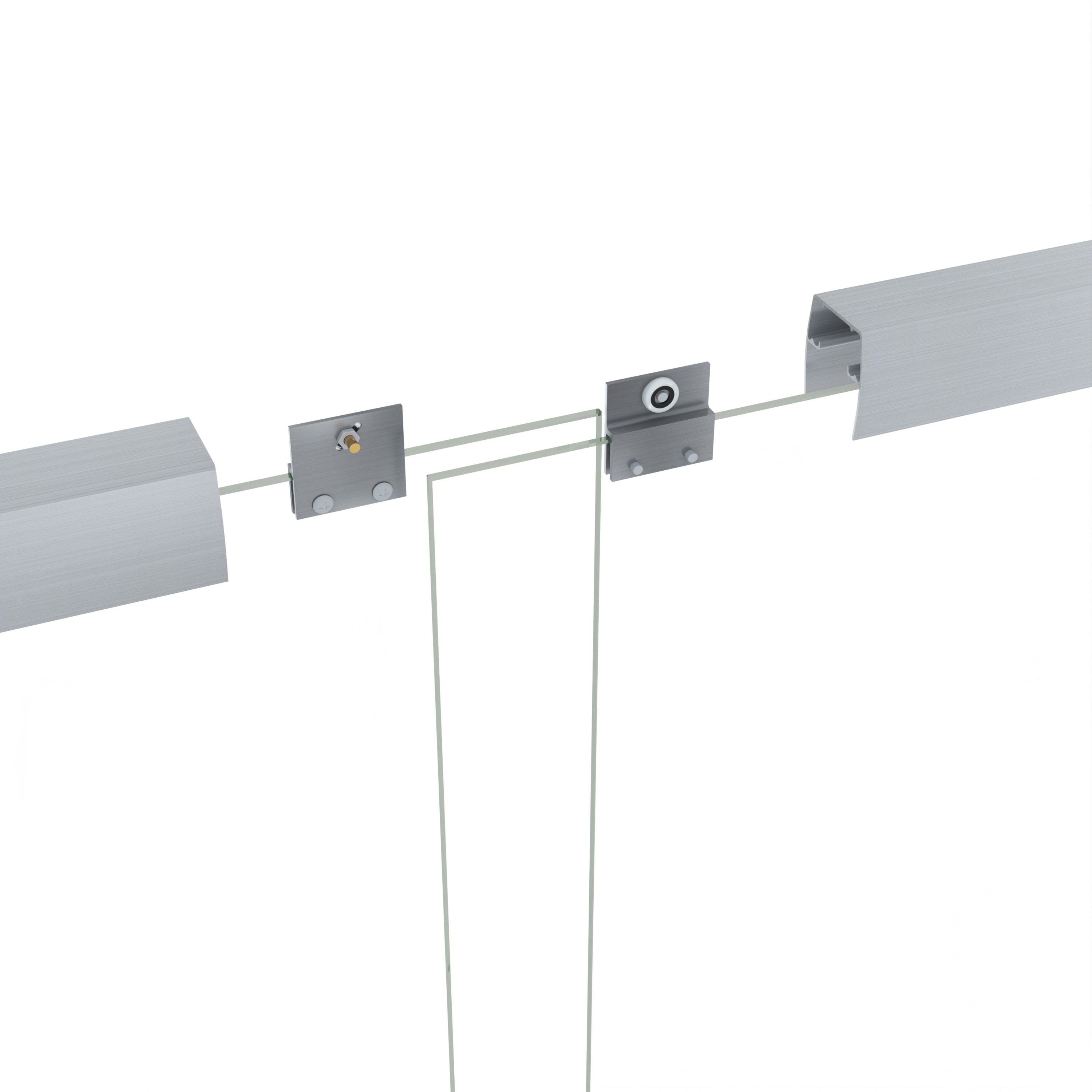 Modern 56-60" Double Sliding Shower Door with 6mm Tempered Glass, Aluminum Frame, Brushed Nickel Stainless Steel Handle & 72" Bathroom Shower Enclosure