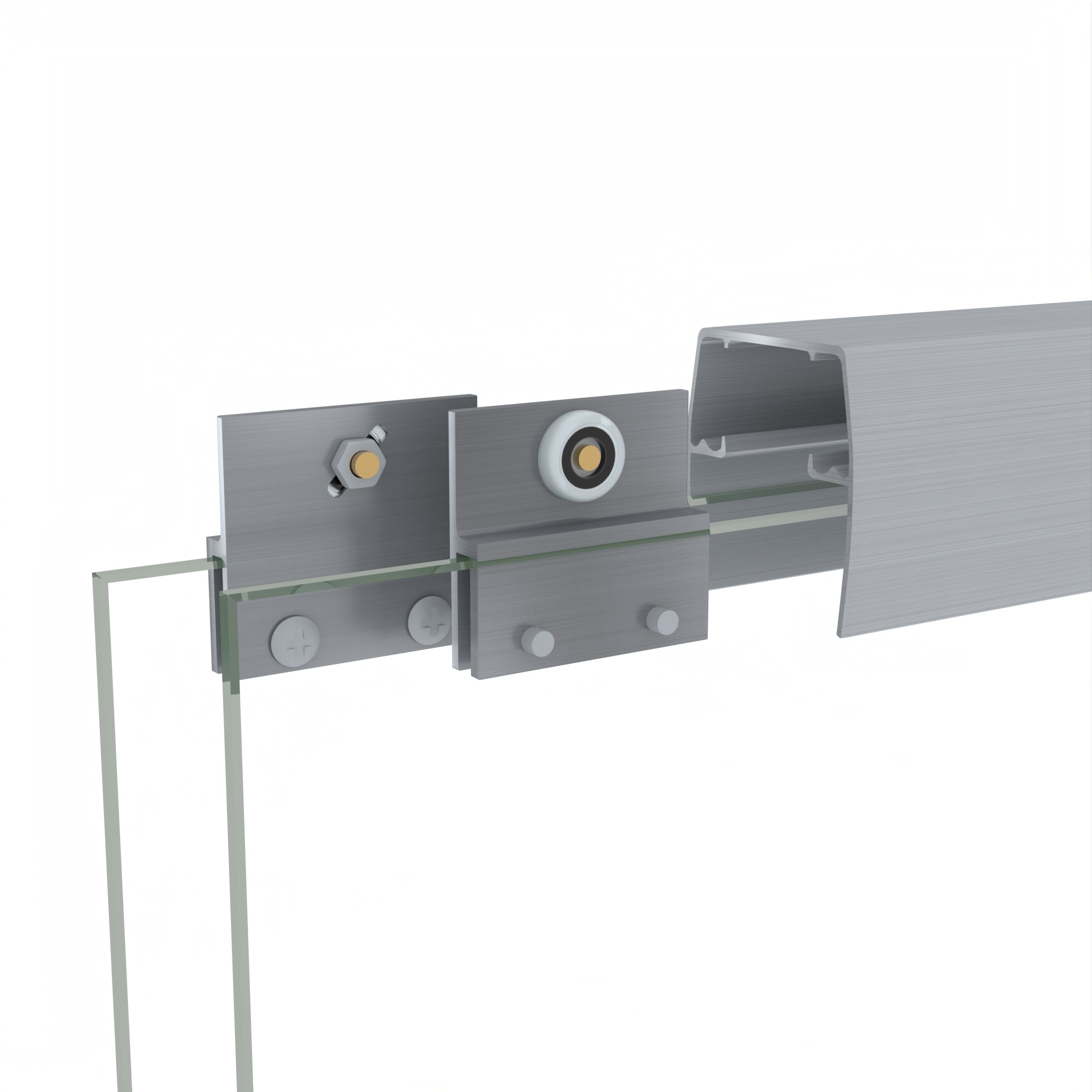 Modern 56-60" Double Sliding Shower Door with 6mm Tempered Glass, Aluminum Frame, Brushed Nickel Stainless Steel Handle & 72" Bathroom Shower Enclosure