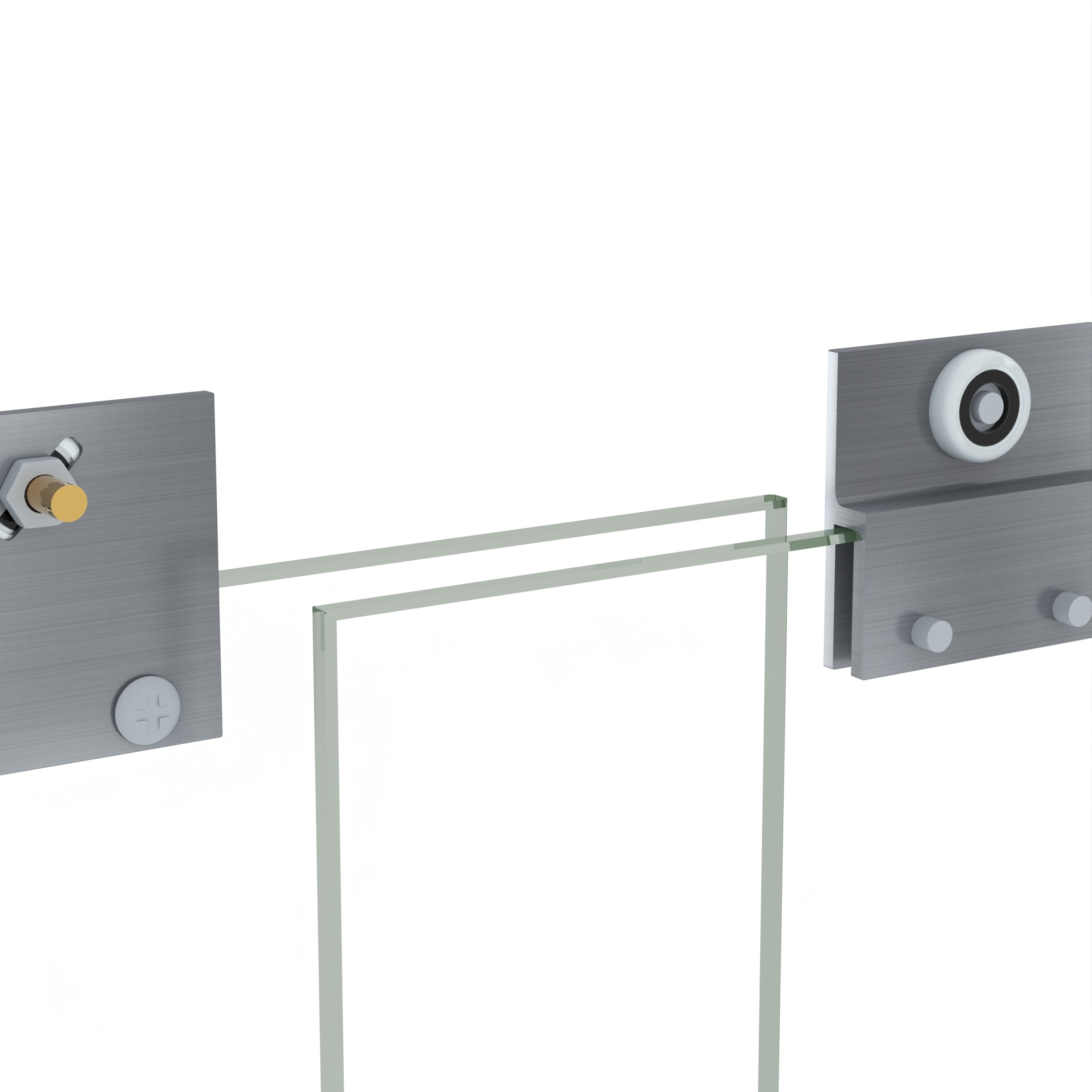 Modern 56-60" Double Sliding Shower Door with 6mm Tempered Glass, Aluminum Frame, Brushed Nickel Stainless Steel Handle & 72" Bathroom Shower Enclosure