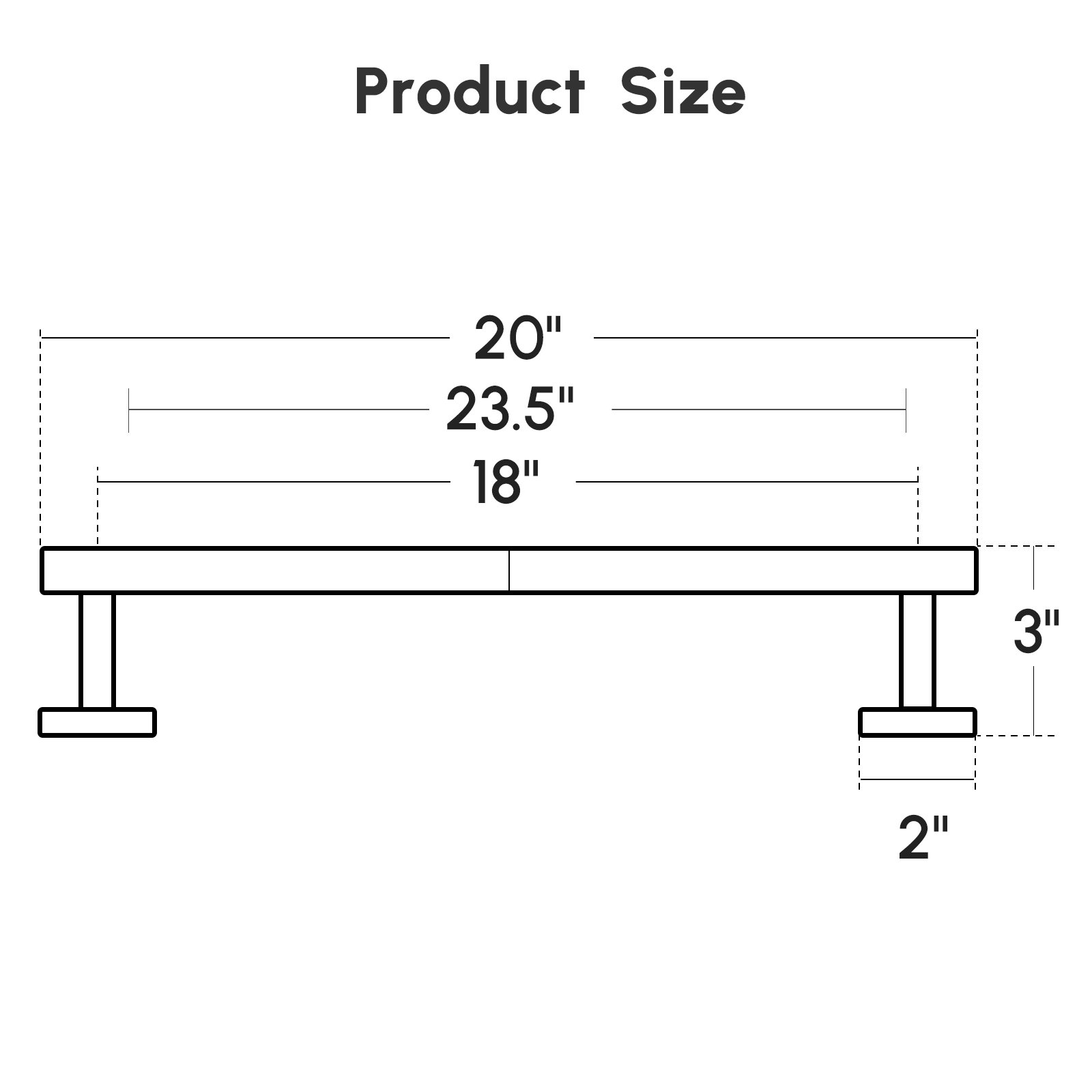 18-Inch Towel Rack for Bathroom