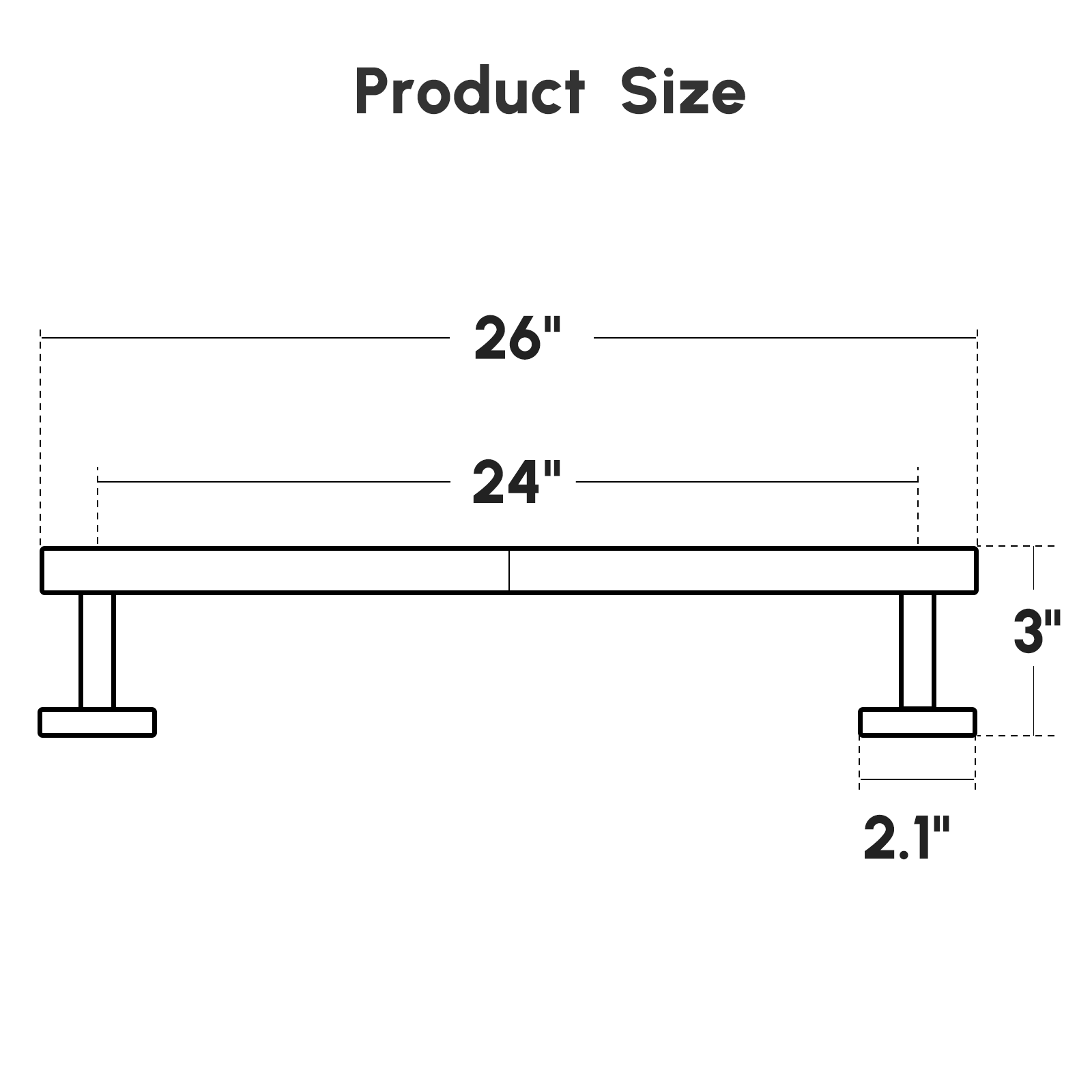 24-Inch Towel Rack for Bathroom