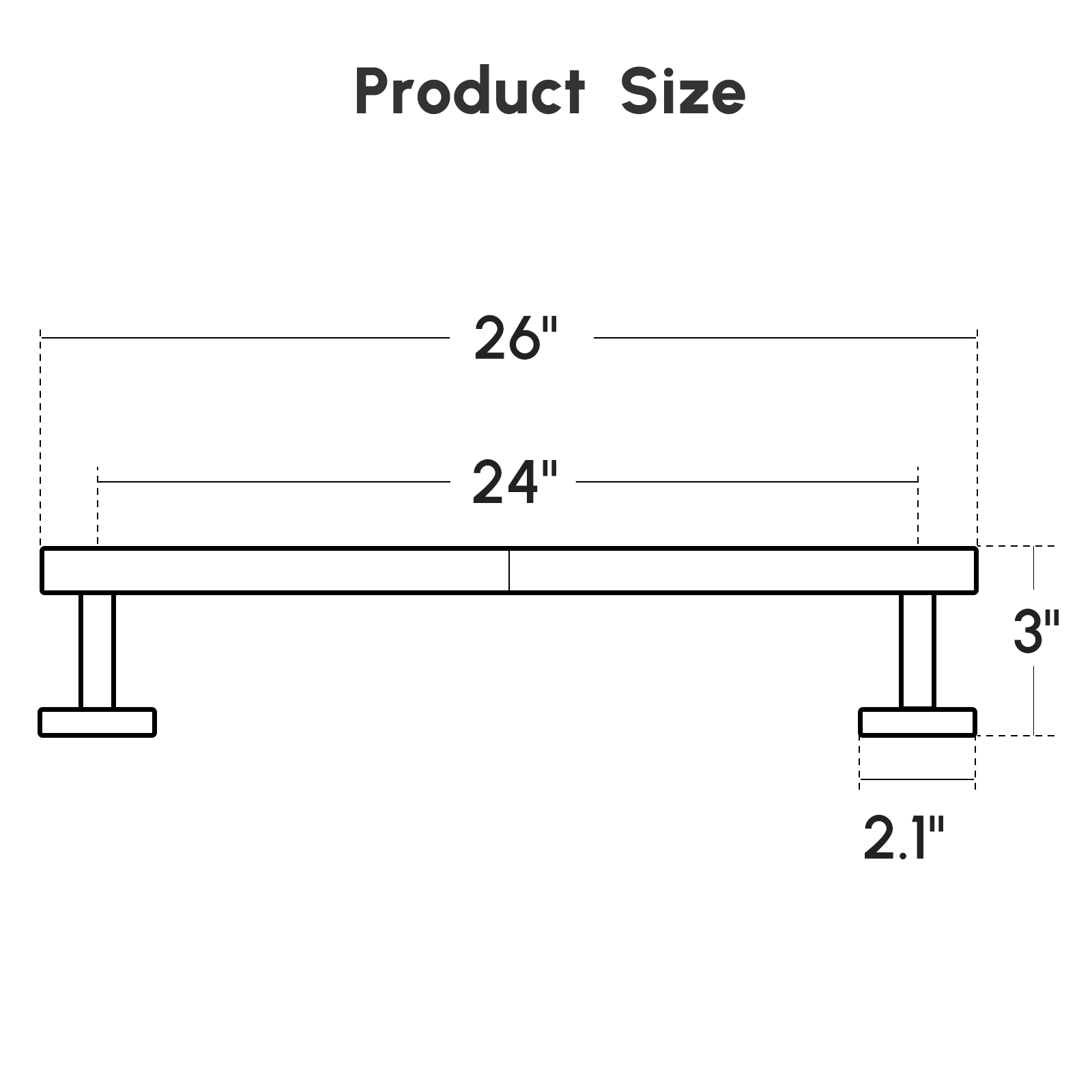 24-Inch Towel Racks Brushed Gold