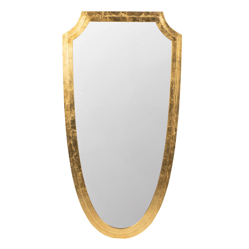 24'' x 46'' Decorative Mirror for Wall Décor, Shield-Inspired Design