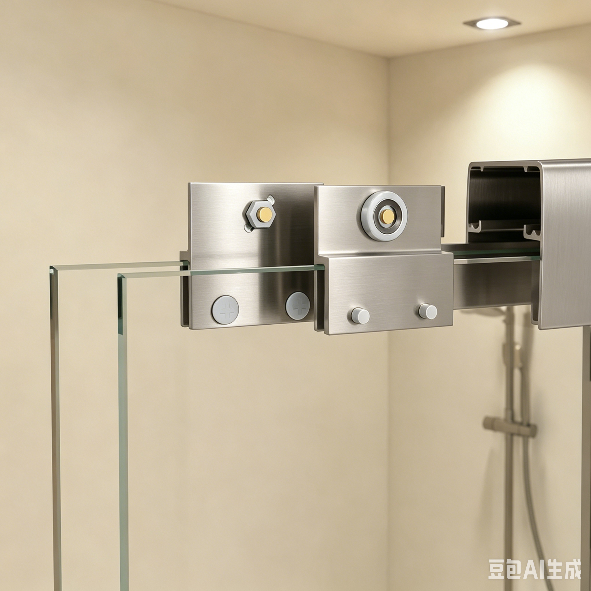 Modern 56-60" Double Sliding Shower Door with 6mm Tempered Glass, Aluminum Frame, Brushed Nickel Stainless Steel Handle & 72" Bathroom Shower Enclosure