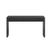 TREXM Rustic Fluted Console Table with 3 Drawers, Solid Wood Veneer Entryway Sofa Table with Natural Wood Grain, Black